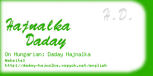 hajnalka daday business card